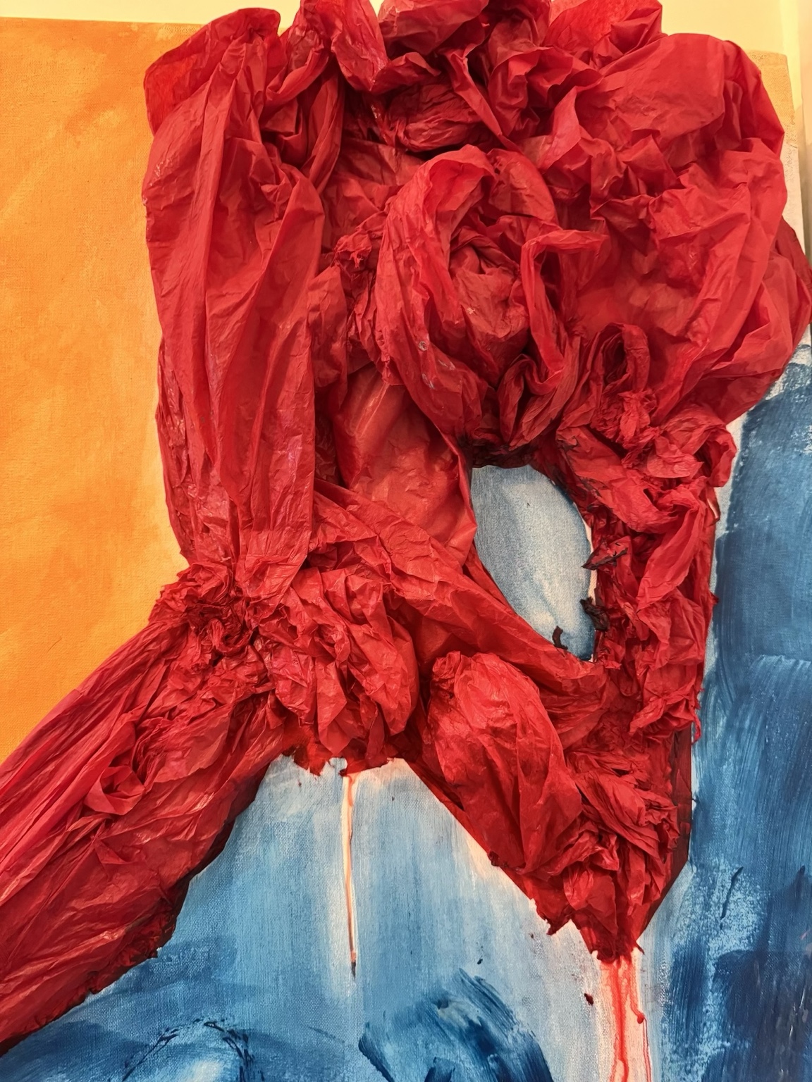 Close-up detail of She Who Rises by Negar Afshar